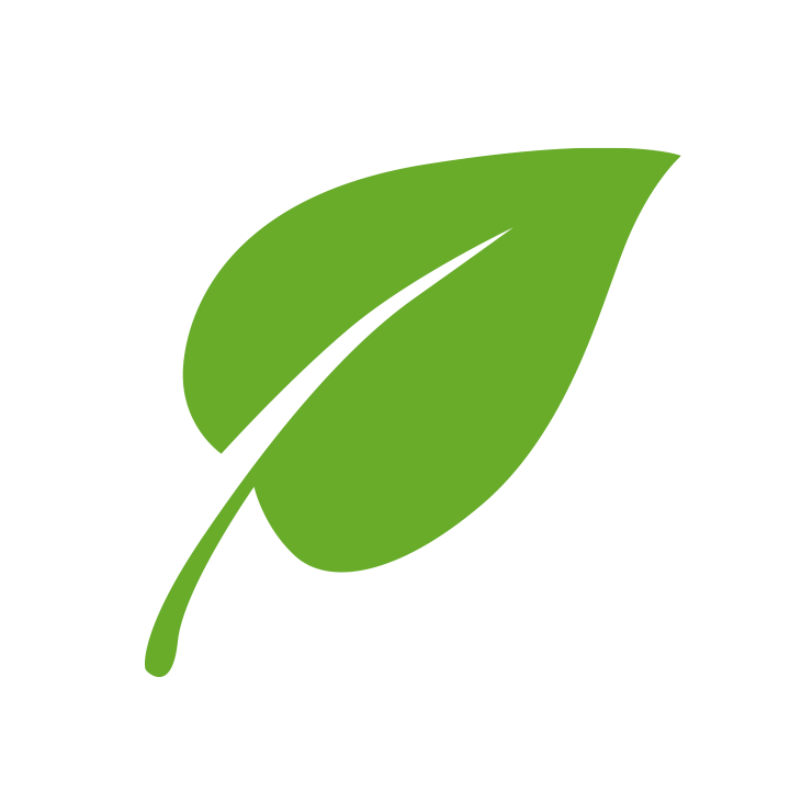 Grønt blad, illustrasjon på bærekraftig produksjon og råvarer